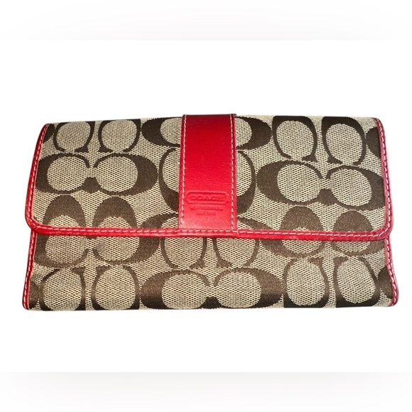 Coach Handbags - Vintage Coach Checkbook Wallet